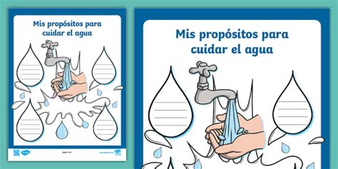 Hoja de actividad: Propósitos para el Día Mundial del Agua