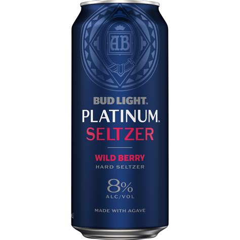 Bud Light Platinum Wild Berry Seltzer, Hard Seltzer, Gluten Free 16 oz ...