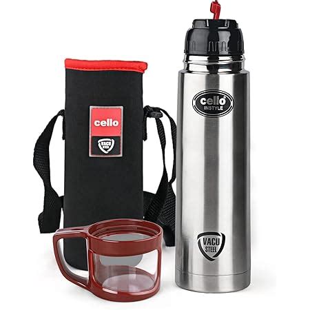 Cello Instyle Stainless Steel Vacuum Insulated Flask with Jacket 1000ml ...
