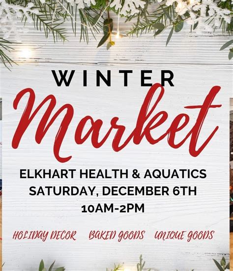 Winter Market Craft Show, Elkhart Health & Aquatics, 6 December 2025 ...