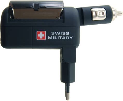 SWISS MILITARY UAM 2 MULTIUTILITY CHARGER Worldwide Adaptor Black ...