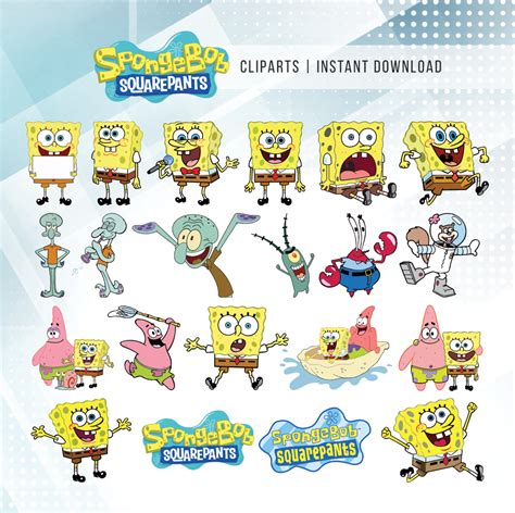 Spongebob Squarepants Clip Arts - Dgtally