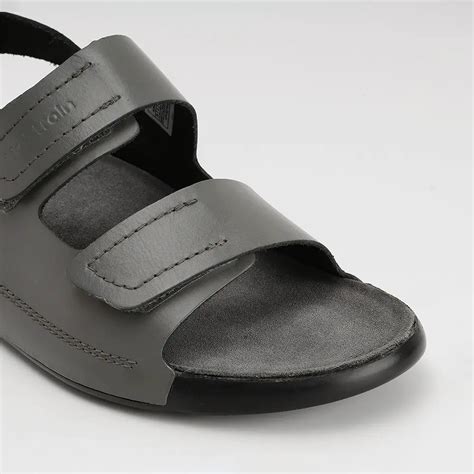 Buy Olive Green Leather Arch Support Sandals for Men | NoStrain