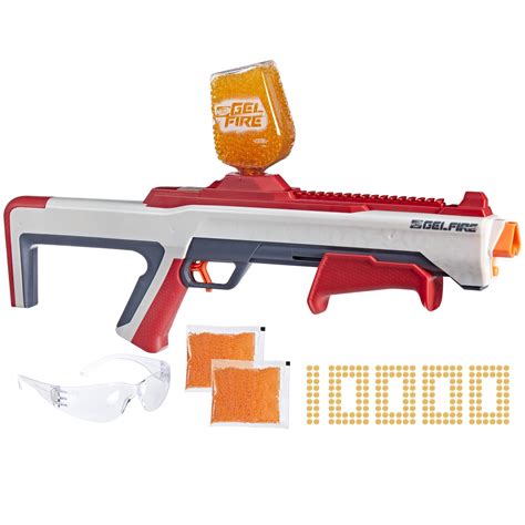 Buy NERF Pro Gelfire Raid Blaster, Fire 5 Rounds at Once, 10,000 Gel ...