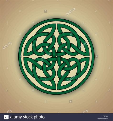 Green celtic eternity knot with slight grunge texture Stock Vector ...