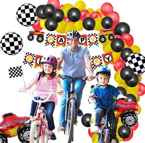 Buy Car Party Decorations , Racing Balloon Garland Arch Kit, Vintage ...