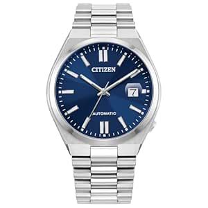 Citizen Womens Leather Tsuyosa Eco-Drive Dark-Blue Dial And Stainless ...