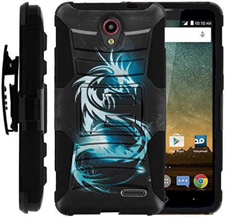 ZTE Prestige Phone Case, Cover Rugged Armor Impact Built in Kickstand ...