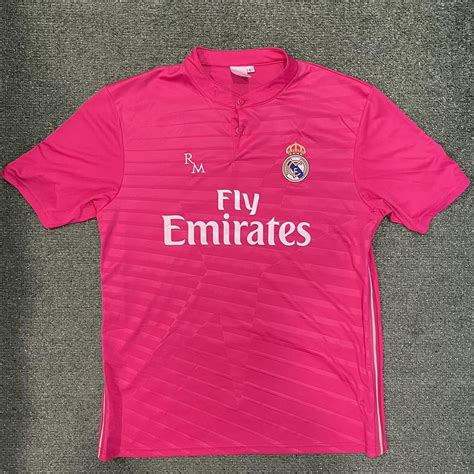 🔨Description: Real Madrid Pink 2014/15 Away Kit /... - Depop