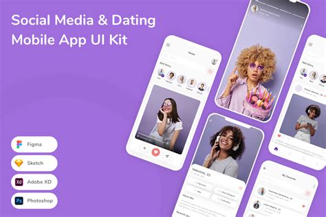 Social Media & Dating App UI Kit, an UI Kit Template by Betush