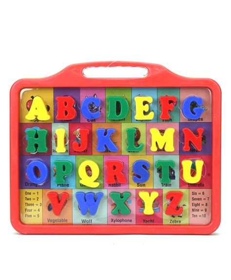 Buy TOYZTREND Educational 2 in 1 Alphabet Slate for Kids to Write and ...
