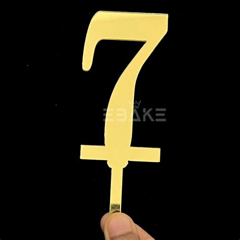 Number 7 Cake Topper 4.5inch – EBAKE