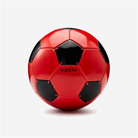 Kids' Size 4 Soccer Ball - First Kick Red - Red - Kipsta - Decathlon