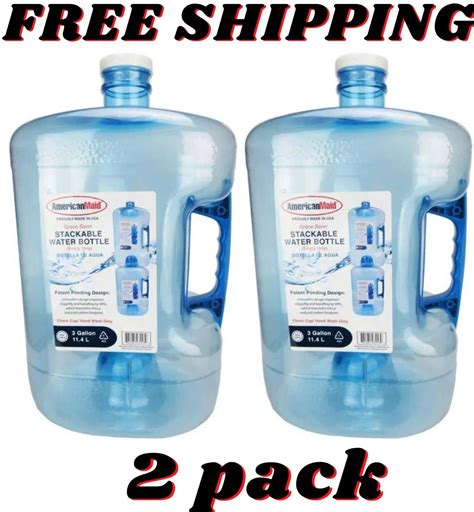 Secure Liquid Jug | 2 Pack 3 Gal Water Bottle