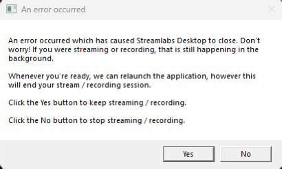 Image result for Recording Error Streamlabs