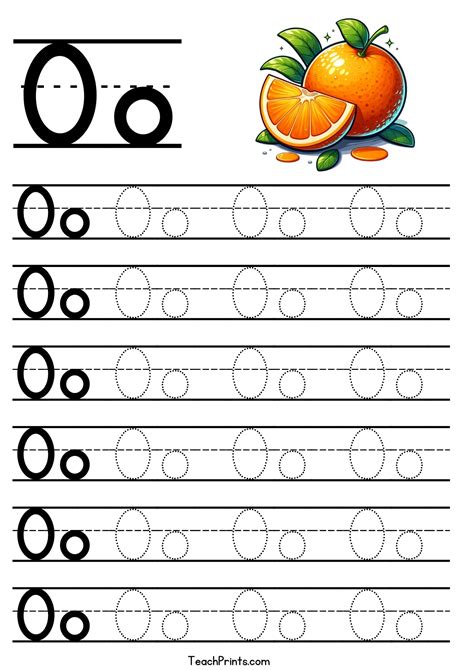 Letter O Tracing Worksheet - Free Printables - Teach Prints