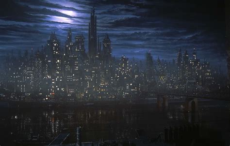 Gotham City (Burtonverse) | Gotham city skyline, Gotham city, City ...