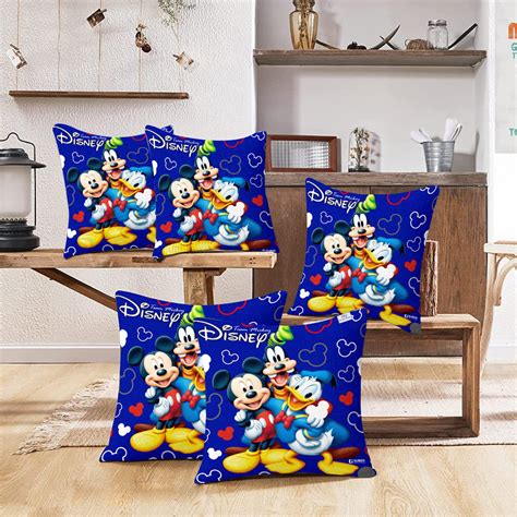 Heart Home Disney Team Mickey Print Cushion Cover|Sofa Cushion ...