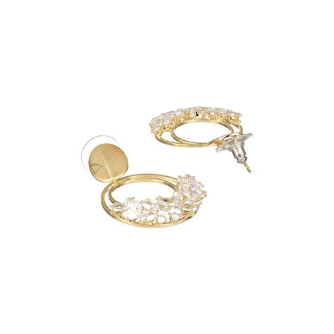 Buy Aatmana Gold-Toned Contemporary Drop Earrings Online