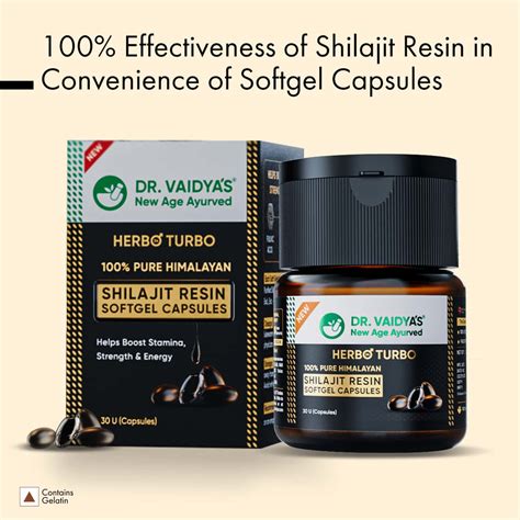 Buy DR. VAIDYA'S HERBO24TURBO SHILAJIT RESIN SOFTGEL CAPSULES PACK OF 3 ...