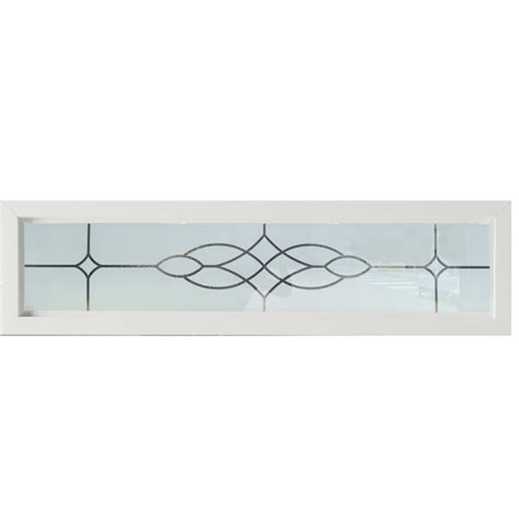 Hy-Lite Manchester Decorative Glass White Rectangle Accent Window with ...