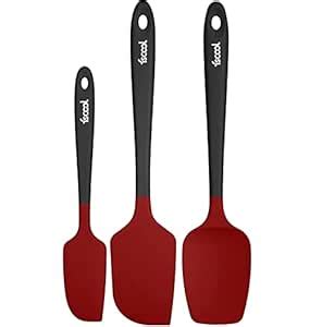 Buy FS COOL Silicone Spoon Spatula Set of 3, High Heat Resistant BPA ...