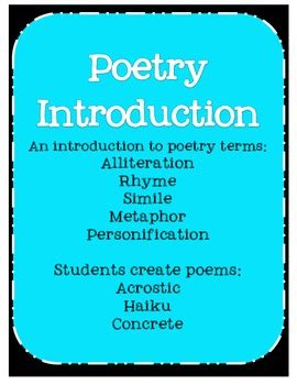 Image result for Example Poetry for Introduction
