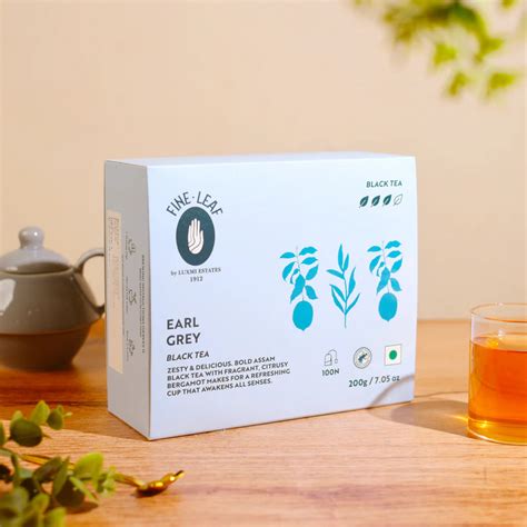 Fine Leaf by Luxmi Estates Earl Grey Organic Assam Black Tea with Citr ...