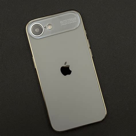 iPhone 16E Luxury Backplane Glass Chromatic Lens Shield Case Cover ...