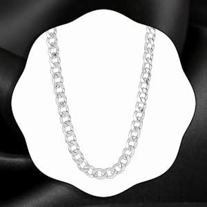 Fashion Frill Silver Chain For Men Stylish Stainless Steel Silver ...