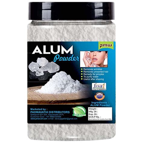 Pmw - Jar Pack - Alum Powder - Grade A Quality - Powder - 250 Grams ...