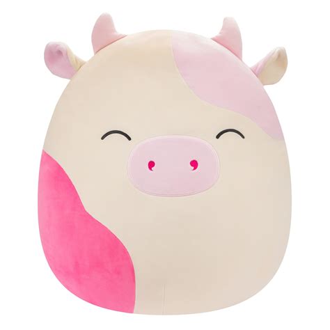 Squishmallow Official Kellyto 16 Inch Clay The Pink Cow, 59% OFF