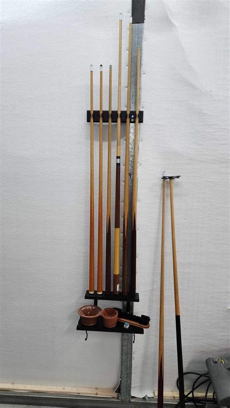 Amazon.com: Alyoen Storage Rack, Wood Pool Stick Holder for 6 Cues ...