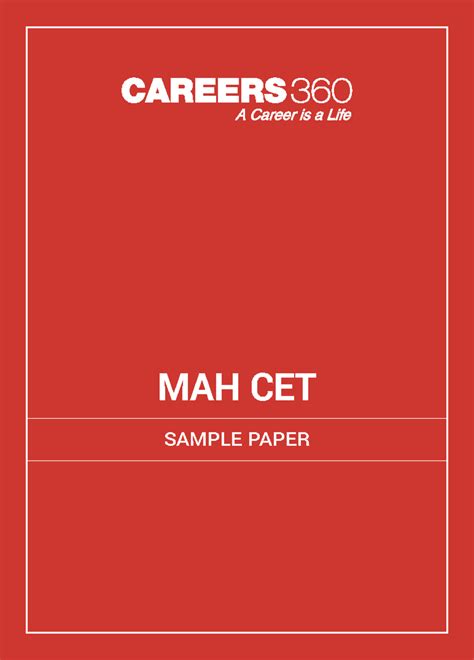 MAH CET Sample Paper - SAMPLE PAPER MAH CET ANNEXURE – VIII COMMON ...