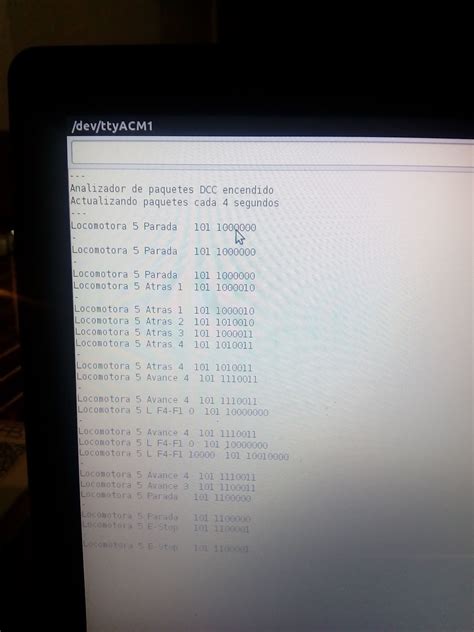 Arduino DCC Sniffer 的图像结果