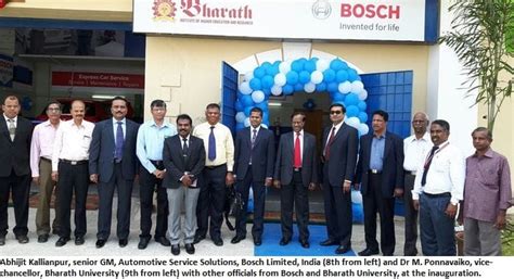 Bosch and Bharath Univ set up student training centre in Chennai ...