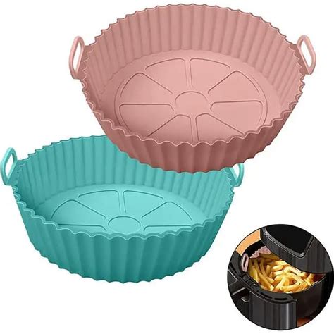 Buy EZ Living 2pcs Silicone Basket for air Frying uses for Non Sticky ...