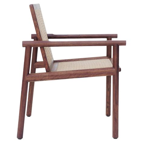Hand-Woven Contemporary Chair in Chechén Tropical Wood For Sale at 1stDibs
