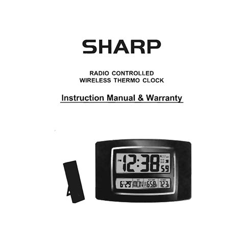 Sharp Atomic Clock Instruction Manual 的图像结果