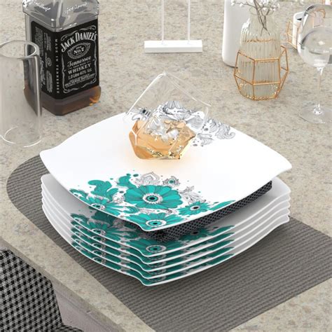 Buy Golden Fish Unbreakable Melamine Round Full Size (11 Inches) Dinner ...