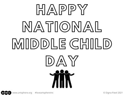 National Middle Child Day | Art Sphere Inc.