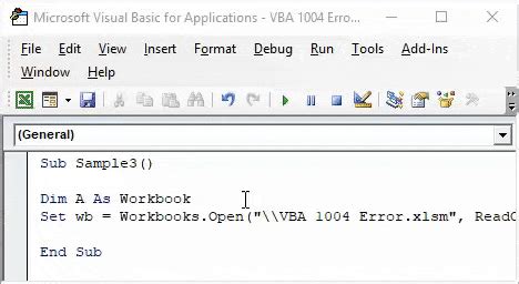 Visual Basic Runtime Error 1004 的图像结果