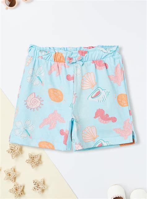Buy Girls Printed Shorts Set Online at just Rs. 399.0 - 1000015643015 ...