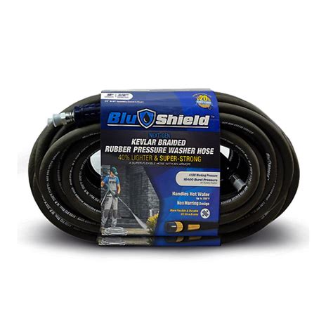 BluBird - BluShield Aramid Braided 3/8" Rubber Pressure Washer Hose