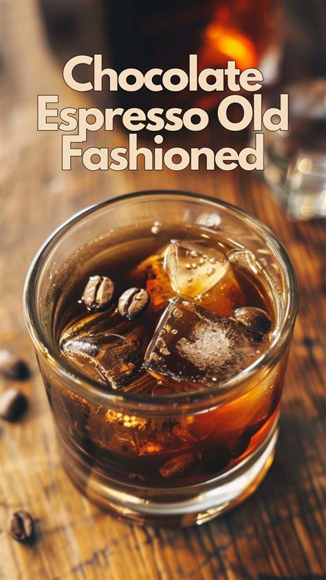 Chocolate Espresso Old Fashioned | Recipe | Whiskey drinks recipes ...
