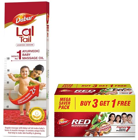 Buy Dabur Lal Tail : Ayurvedic Baby Massage Oil – 500ml|Clinically ...