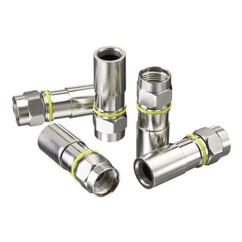 Ideal Industries RG-6 Compression F-Connector, Plenum, Jar of 50 ...