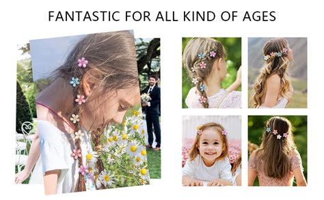 EPARTY -6 Pcs Double Side Crystal Flower Hair Claw Rhinestones Alloy ...