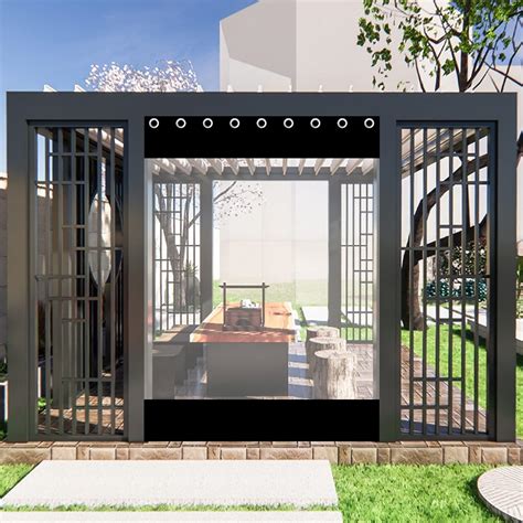 PLOEA Waterproof PVC Gazebo Curtains with Zipper for India | Ubuy