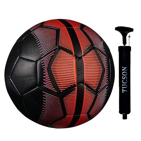 Buy Tucson BLACK MERCURY Rubber Football, Size 5, (Red & Black) Online ...